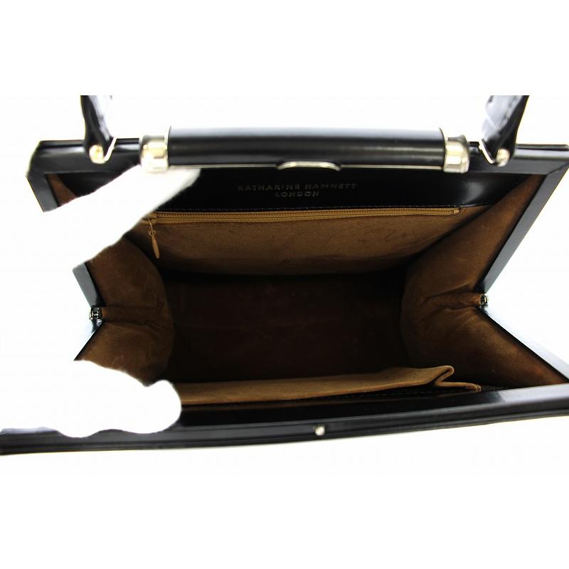 バーバリーロンドン がま口 ウール ハンドバック レザー ブラック a4eb4ae49a9f9522e1578cee76c24f