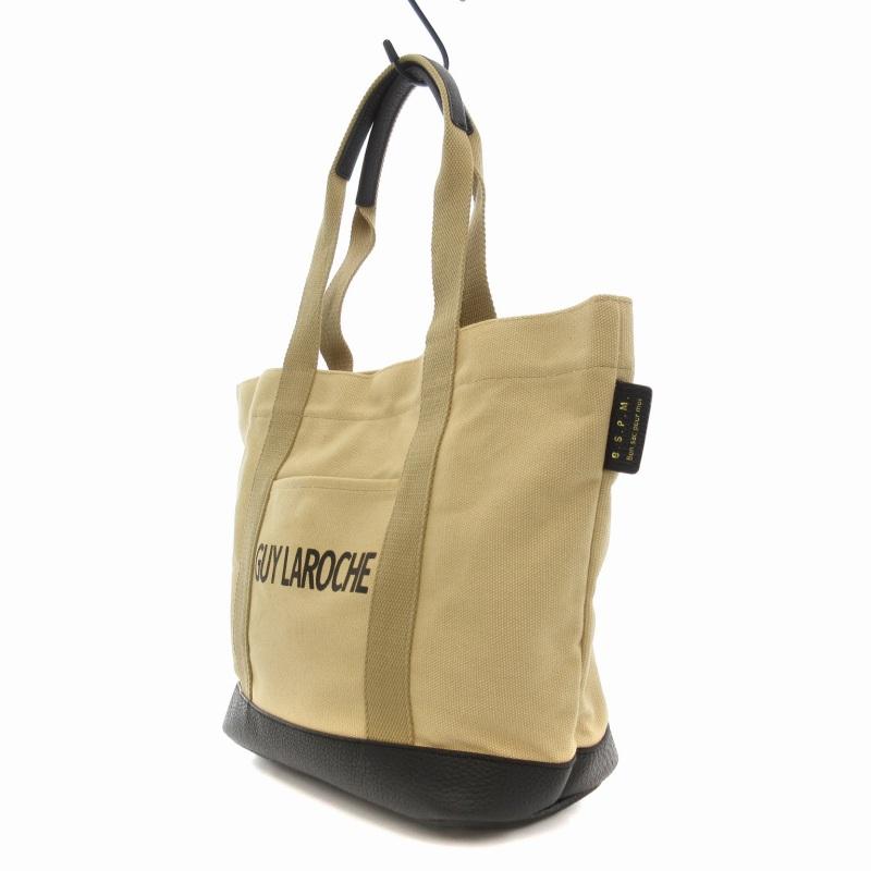 ギラロッシュ Guy Laroche トートバッグ ハンドバッグ キャンバス ロゴ