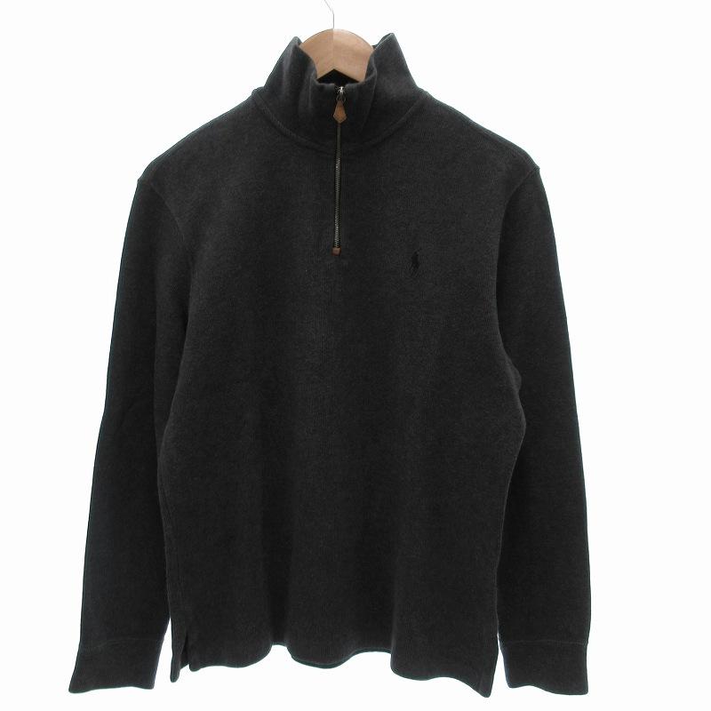 新品未使用 POLO ラルフローレン メンズ ハーフジップ ブラック M POLO RALPH LAUREN ポロ バイ ラルフローレン Polo by Ralph