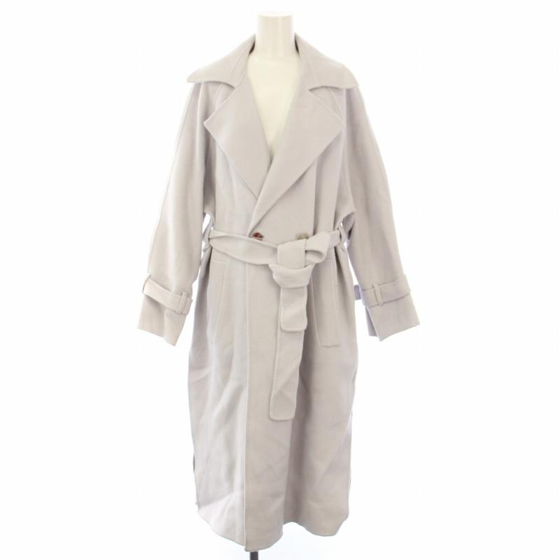 グレースクラス GRACE Class ロングコート ベルト アウター 36 グレー