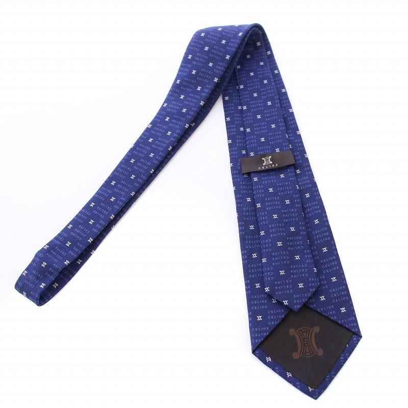 CELINE（セリーヌ） ネクタイ レギュラータイ シルク ロゴ トリオンフ