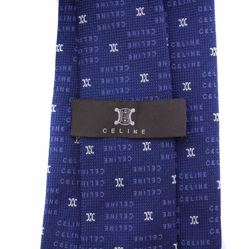CELINE（セリーヌ） ネクタイ レギュラータイ シルク ロゴ トリオンフ