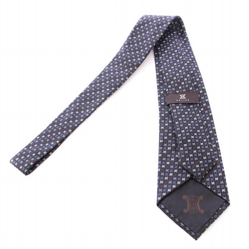 CELINE セリーヌ ネクタイ レギュラータイ シルク 総柄