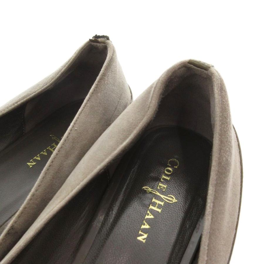 コールハーン COLE HAAN フラットパンプス シューズ リボン スエード地 