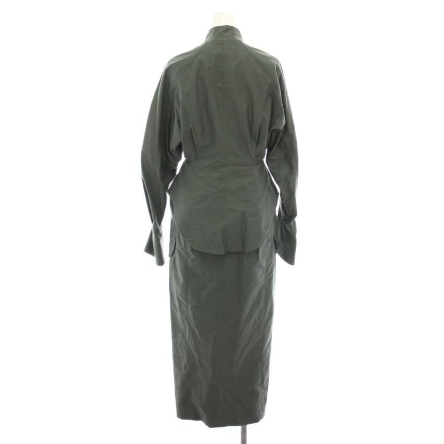 【中古】未使用品 マメクロゴウチ ブラッシュドコットンペプラムドレス ワンピース MM23FW-DR042 ■GY52 レディース 未使用品 マメクロゴウチ ブラッシュドコットンペプラムドレス