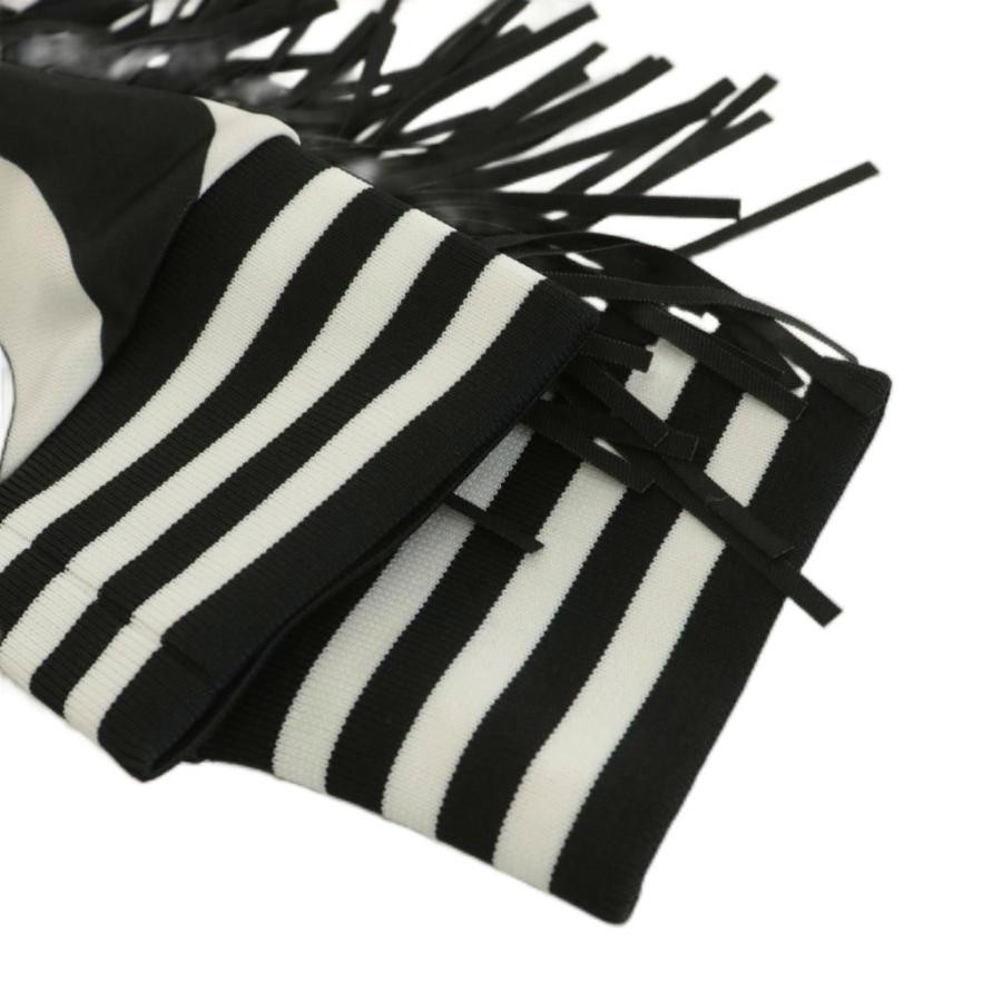 【中古】未使用品 ドレスキャンプ DRESSCAMP 15SS ジョガーパンツ フリンジ ロゴ 刺繍 星 キネティック柄 44 黒 白 未使用品 ドレスキャンプ DRESSCAMP 15SS ジョガーパンツ フリンジ