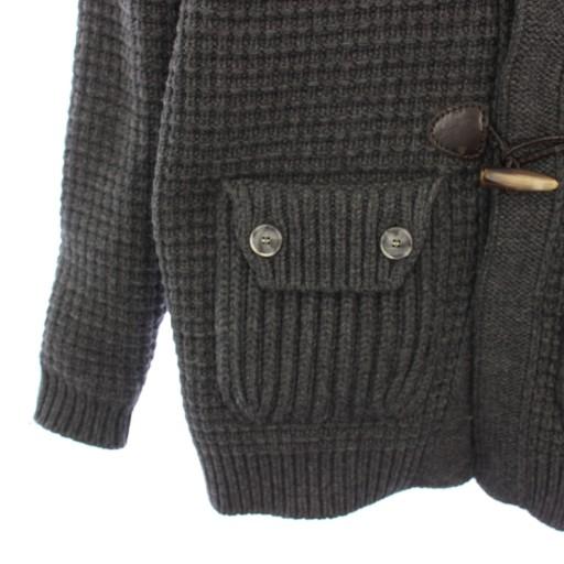 BARK（バーク） ニットジャケット ダッフルコート アウター フード S