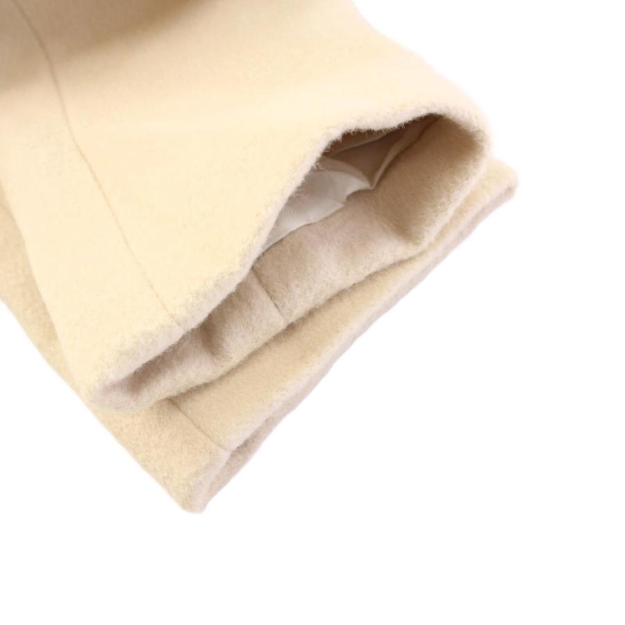 Rene（ルネ） ノーカラーコート アウター ロング アンゴラ混 ミンク