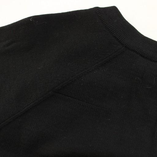 Dior homme ロング　ニット　黒　ブラック　ベスト 15aw 総柄 ディオールオム Dior HOMME ニット セーター クルーネック 長袖 ジップ