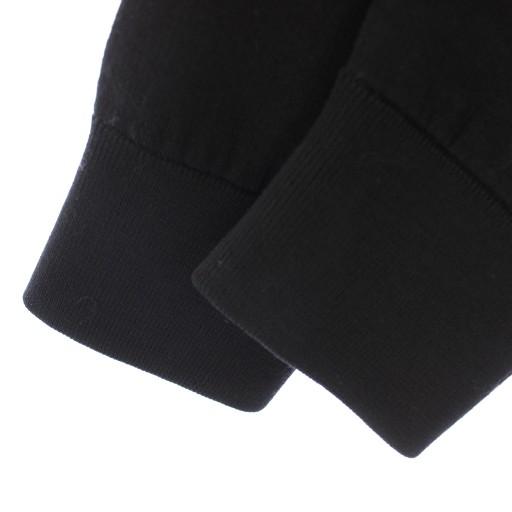 Dior homme ロング　ニット　黒　ブラック　ベスト 15aw 総柄 ディオールオム Dior HOMME ニット セーター クルーネック 長袖 ジップ