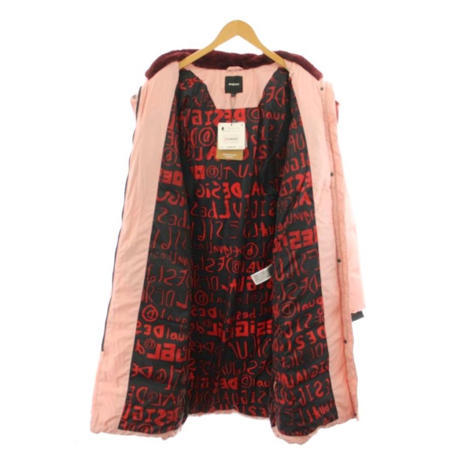 未使用品 デシグアル Desigual パッド入り長オーバーコート 中綿 