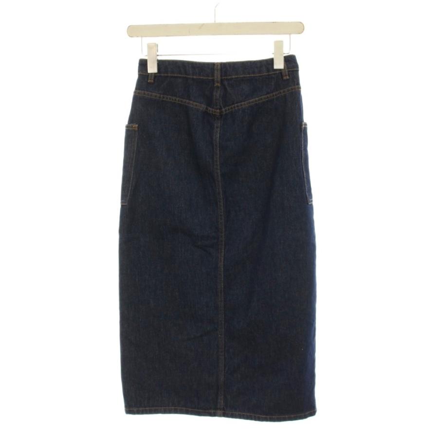ZARA（ザラ） タイト デニムスカート ロング XS 紺 ネイビー ミモレ丈