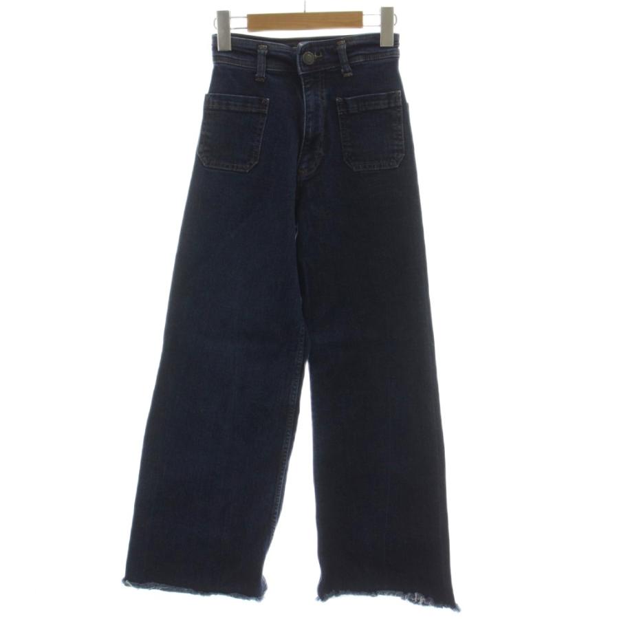ZARA 専用 ZARA（ザラ） デニム ジーンズ EUR32 青 ハイウエスト ワイド 長ズボン