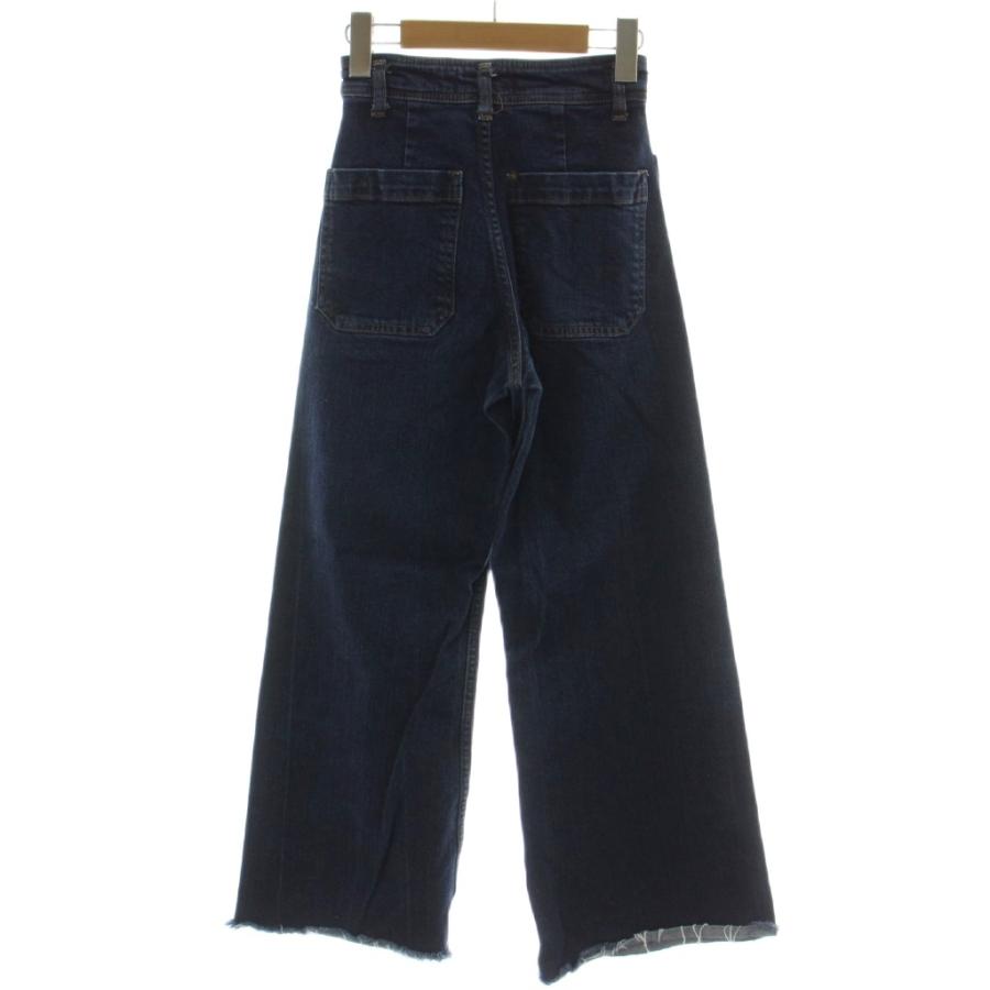 ZARA（ザラ） デニム ジーンズ EUR32 青 ハイウエスト ワイド 長ズボン