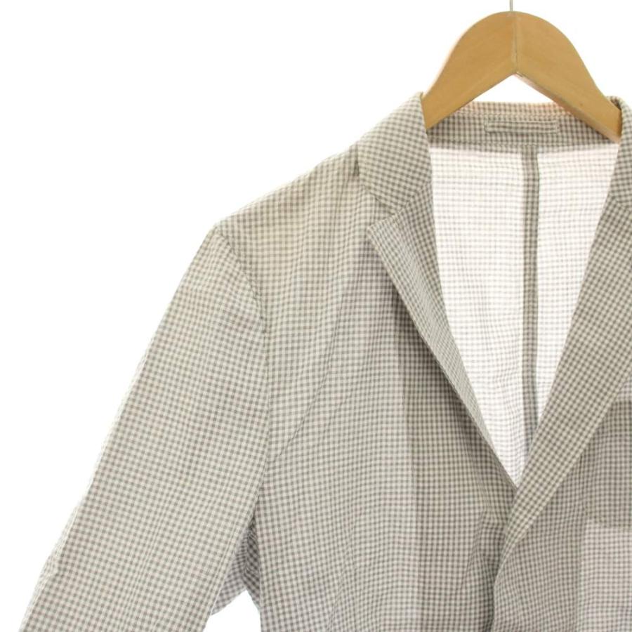 ラルディーニ LARDINI テーラードジャケット シングル ギンガム