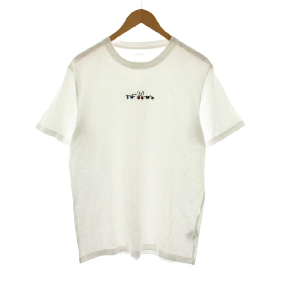 グラニフ graniph パワーパフガールズ Tシャツ カットソー 半袖 刺繍 M 