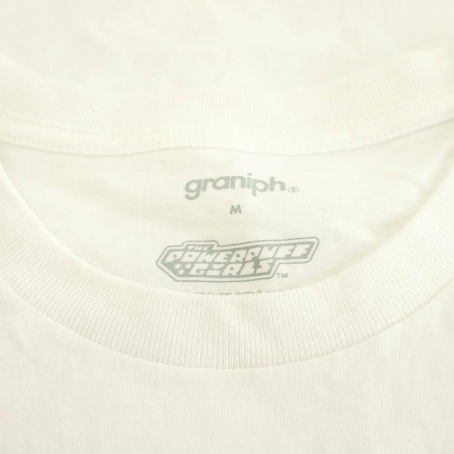 グラニフ graniph パワーパフガールズ Tシャツ カットソー 半袖 刺繍 M 