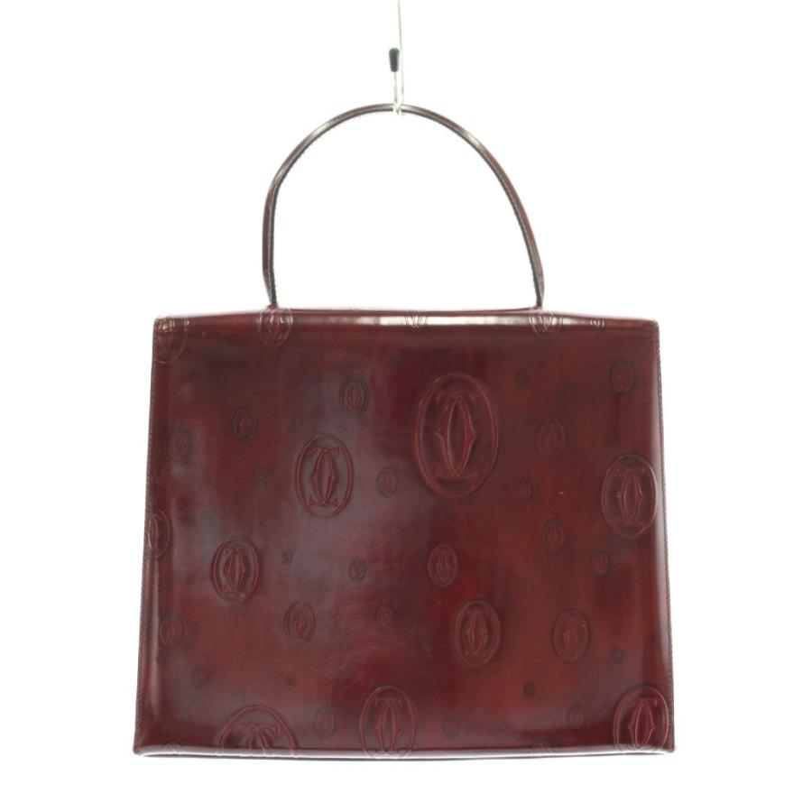 Cartier カルティエ ハッピーバースデー ハンドバッグ ボルドー Cartier（カルティエ） ハッピーバースデー ハンドバッグ レザー