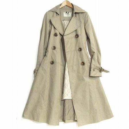 中古 ロイスクレヨン Lois Crayon トレンチ コート 裏地 レース ロング ダブル ベルト付き ベージュ M アウター レディース ベクトル 古着 0 ブランド古着販売のベクトル 通販 Yahoo ショッピング