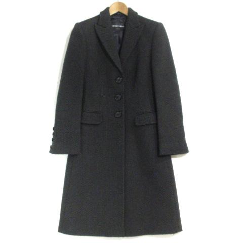 保障できる エンポリオアルマーニ Emporio Armani コート ロング ピークドラペル ウール混 緑系 38 アウター Ibs レディース ベクトル 古着 爆売り Www Technet 21 Org