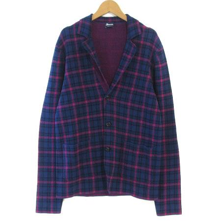 中古 ドルモア Drumohr テーラードジャケット ニット チェック コットン ネイビー ピンク 46 アウター Ibs94 メンズ ベクトル 古着 0 ブランド古着販売のベクトル 通販 Yahoo ショッピング