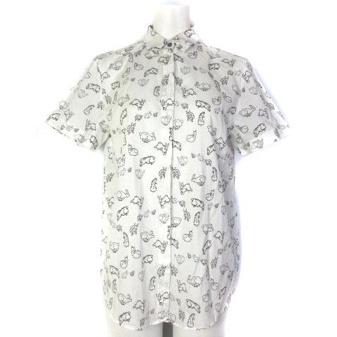 中古 ポールスミス PAUL SMITH 21SS シャツ ブラウス ラビット柄 うさぎ柄 半袖 白 ホワイト 38 レディース 【ベクトル 古着】  :083-902205250007:ブランド古着販売のベクトル - 通販 - Yahoo!ショッピング