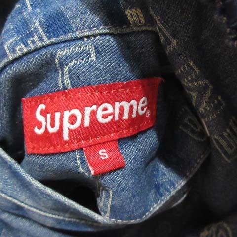 中古 シュプリーム SUPREME 19AW Reversible Dimensions Logo Denim
