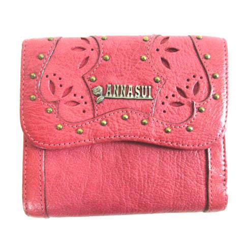 アナスイ ANNA SUI 三つ折り財布 コンパクトウォレット レザー