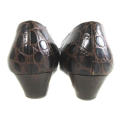 サルヴァトーレフェラガモ Salvatore Ferragamo ヴァラリボン クロコ型