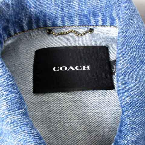 コーチ COACH CA409 オーバーサイズド シグネチャー デニムジャケット
