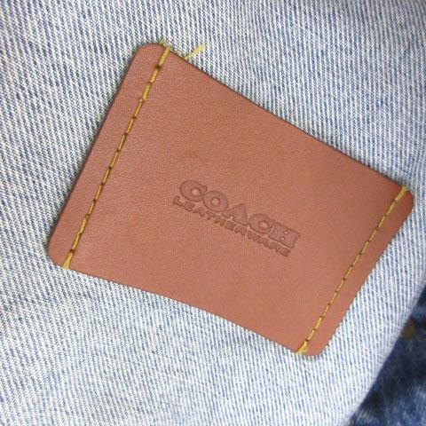 コーチ COACH CA409 オーバーサイズド シグネチャー デニムジャケット