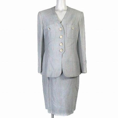 未使用品 ヘルミーレ タグ付き スーツ セットアップ ネップ ジャケット  