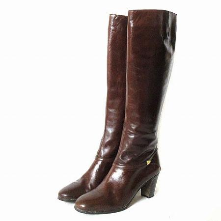 サルヴァトーレフェラガモ Salvatore Ferragamo ロングブーツ レザー 