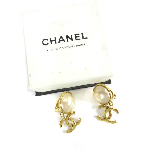 シャネル CHANEL 94P ヴィンテージ ココマーク フェイクパール 