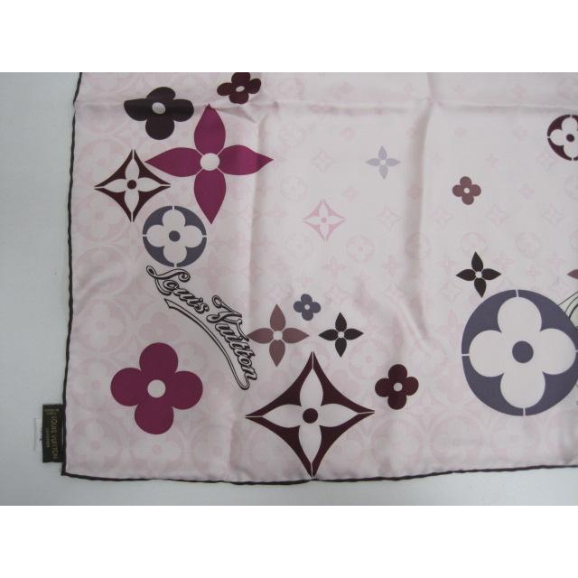 Louis Vuitton Scarf Pink Silk 100% Ladies Used k73e0031 Used from Japan EMS | eBay