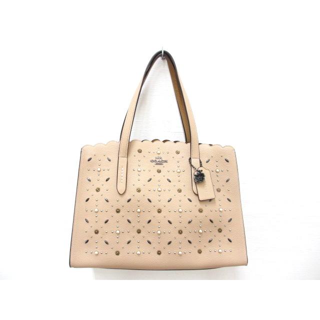 COACH コーチ スタッズ トートバッグ ベージュ 29325 かばん 
