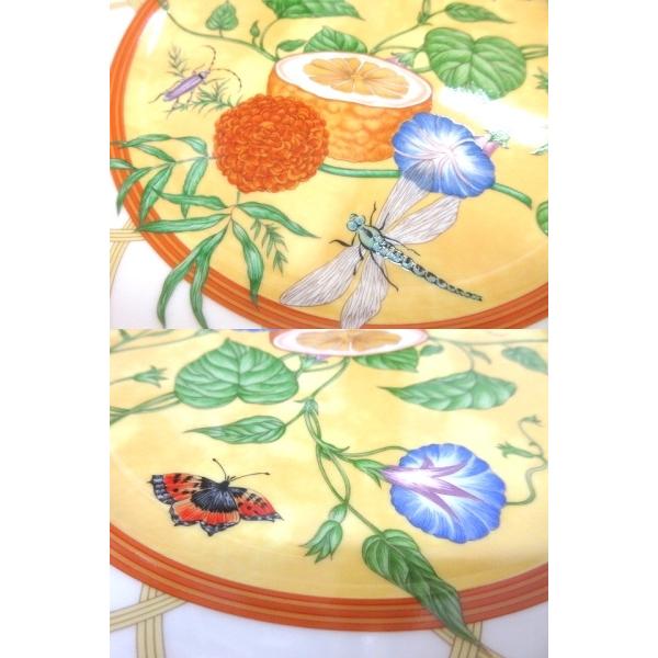 美品HERMES エルメスSiestaシエスタ プレート箱,台座あり22.5cm HERMES シエスタプレート22.5cm