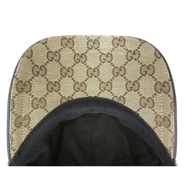 GUCCI（グッチ） オリジナルGGキャンバス ベースボール キャップ M