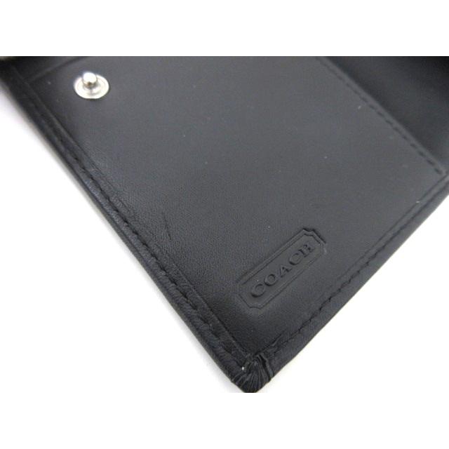 【未使用】COACH シグネチャー 二つ折り財布 ブラック COACH（コーチ） シグネチャー 二つ折り財布 ブラック系 キャンバス