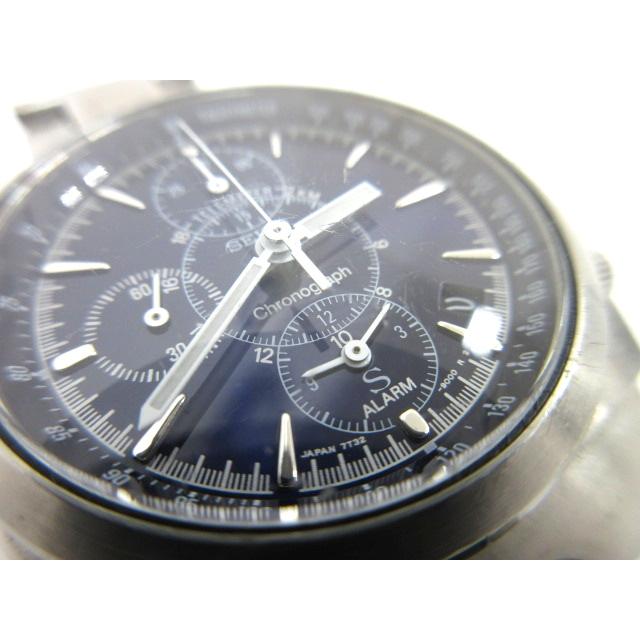 セイコー SEIKO サス SUS クオーツ腕時計 7T32-9000 シルバー SS