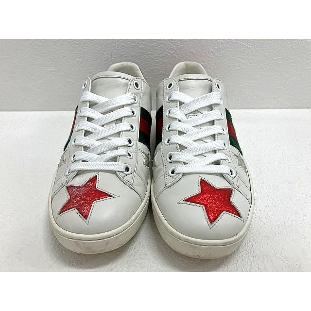 GUCCI（グッチ） シェリーライン スターロゴスニーカー 35.5 JP22.5cm