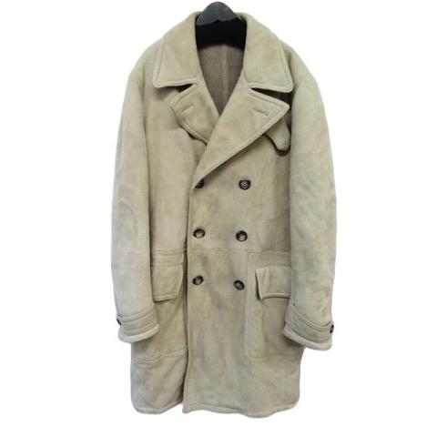 美品 トムフォード TOM FORD ラム ムートンコート ジャケット スエード 