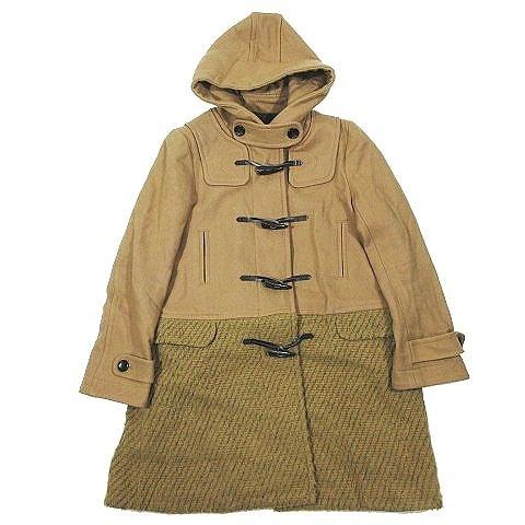 中古 ナノユニバース Nano Universe Garde Robe 切替 ダッフル コート ジャケット アウター ウール フーデッド サイズ36 茶 ブラウン ベクトル 古着 095 ブランド古着販売のベクトル 通販 Yahoo ショッピング