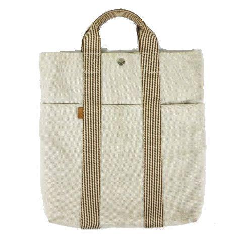 中古 ベージュ エルメス Hermes ニューフールトゥ 手提げカバン カバス カバス トートバッグ ハンド 手提げカバン 鞄 キャンバス ベージュ ブランド古着販売のベクトル メンズ 古着 095 レディース ベクトル 大阪正規取扱店