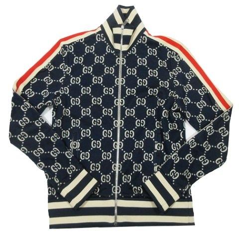 グッチ Gucci Ggジャカード コットン ジャケット ジャージ ブルゾン ジップアップ Xs ネイビー X9v05 15 メンズ 095 ブランド古着販売のベクトル 通販 Yahoo ショッピング