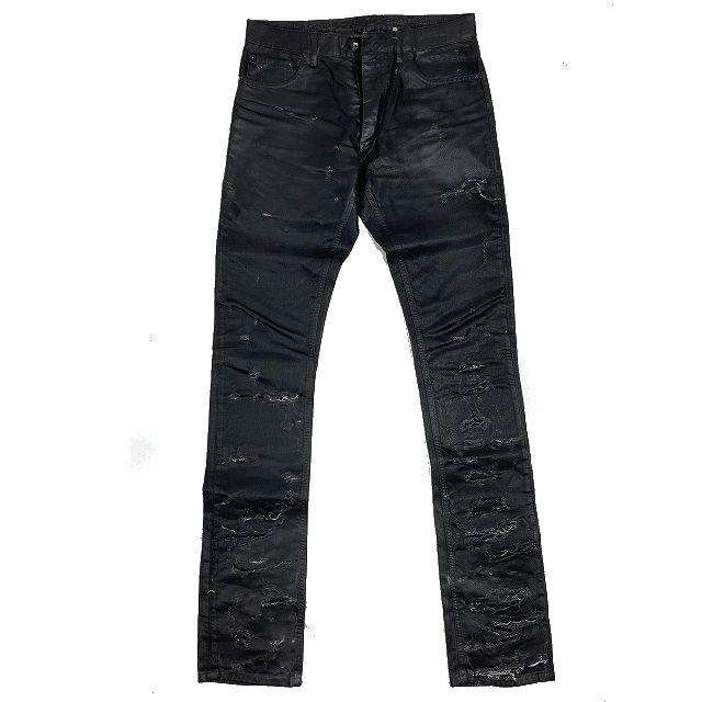 Dior HOMME ディオールオム ボタンフライ コットン デニム パンツ-