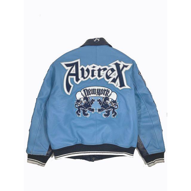 22AW アヴィレックス AVIREX ライオン ツートン バーシティ ジャケット スタジャン REBUILD COLLECTION LION 2TONE VARSITY JACKET :095-202211230405:ブランド古着販売のベクトル 通販 AVIREX meltonスタジャン