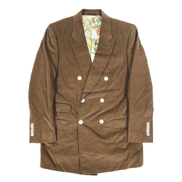 グッチ GUCCI DIY コーデュロイ スーツセットアップ ダブルブレスト 裏