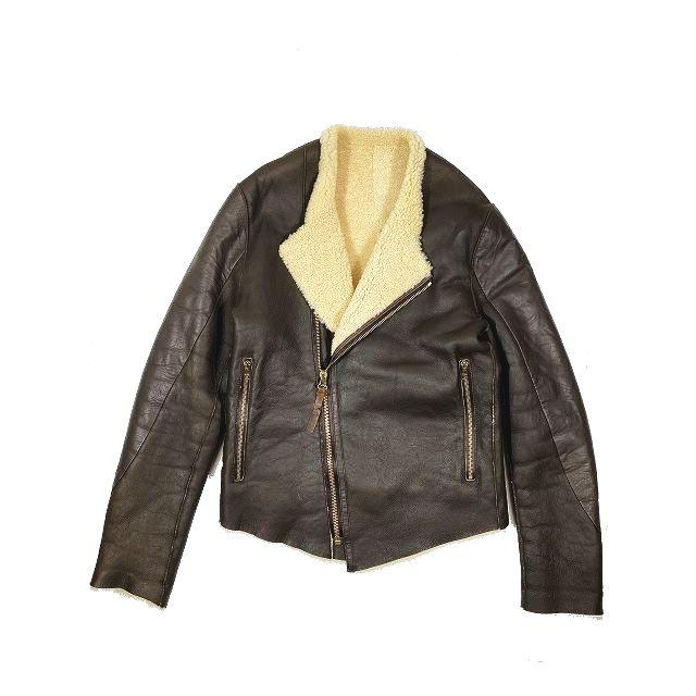 ポールスミス PAUL SMITH 羊革 ムートン ライダース ジャケット | www