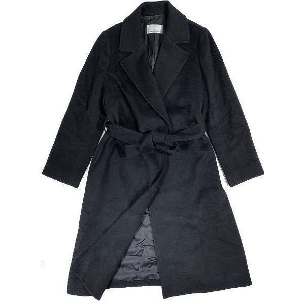 美品 エムプルミエ ブラック M-Premier BLACK カシミヤ100% ベルテッド  